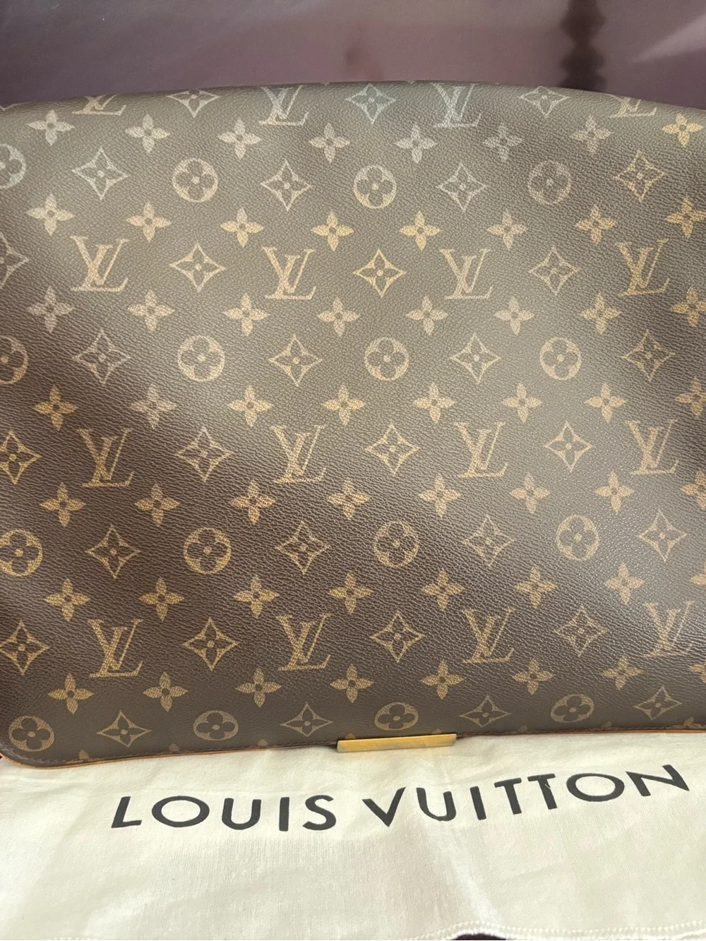 Louis Vuitton Abesses Monogram Messenger Bag in Dark Brown